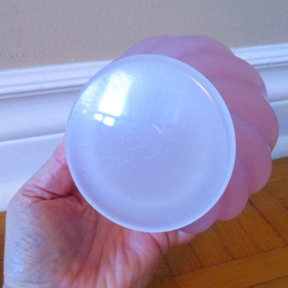 Vintage Archimede Seguso opal pink Murano bonbonniere container 1960 rare - Picture 8 of 13